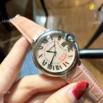 New Copy Ballon Bleu de Cartier SS Pink MOP Dial Watch 36mm